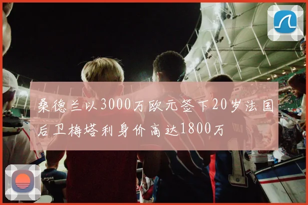 桑德兰以3000万欧元签下20岁法国后卫梅塔利身价高达1800万