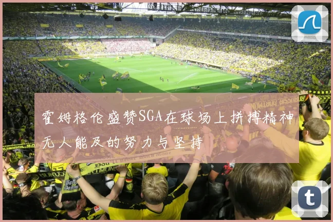 霍姆格伦盛赞SGA在球场上拼搏精神无人能及的努力与坚持